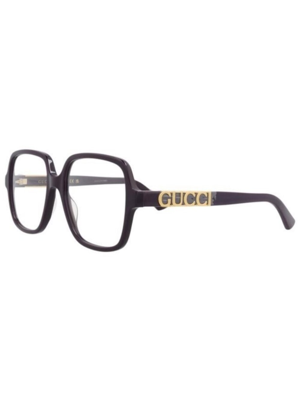 New Gucci Womens Square/Rectangle Violet Violet Transparent Fashion Designer Eye